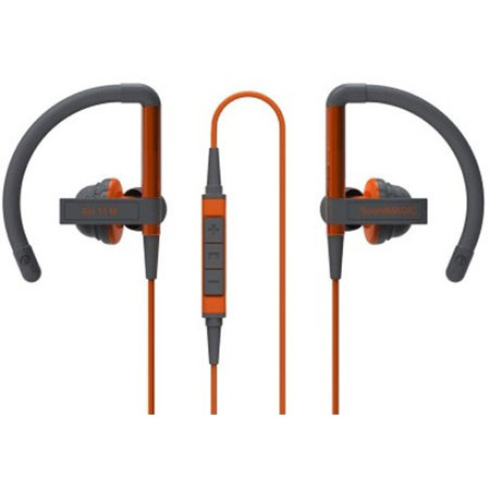 SoundMAGIC EH11M Clip on In-Ear Headphones with Mic and Remote, Orange