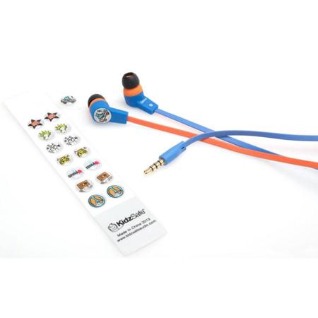 SMS Audio KidzSafe D.I.Y. Boys Earbuds, Blue