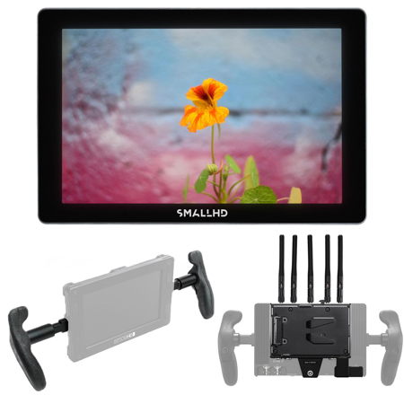 SmallHD Indie 7 7" FHD On-Camera Monitor, w/750' V-Mount Receiver Module,Handles