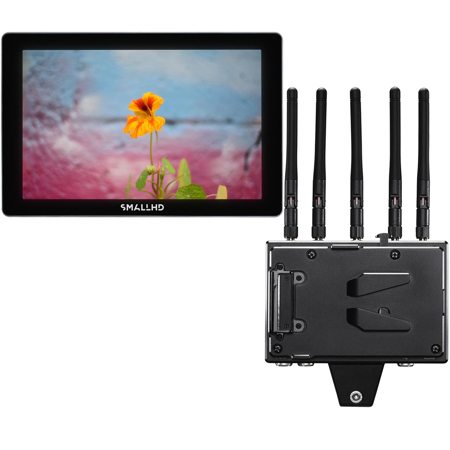 SmallHD Indie 7 HD Touchscreen Monitor w/Teradek Bolt 4K RX Module, Gold Mount
