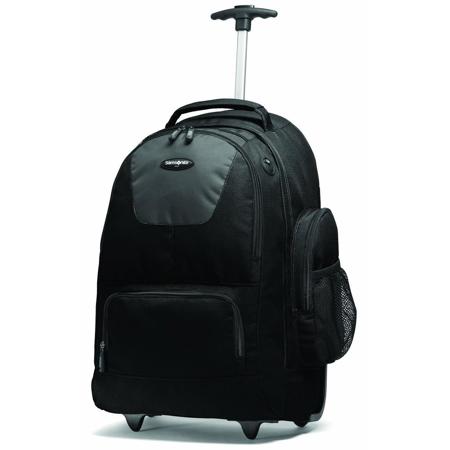 Samsonite Wheeled Backpack with Removable Laptop Sleeve, Black/Charcoal