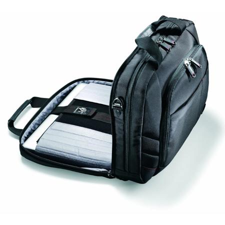 Samsonite Xenon 2 Gusset Toploader Shoulder Bag with 15.6" Laptop Pocket, Black