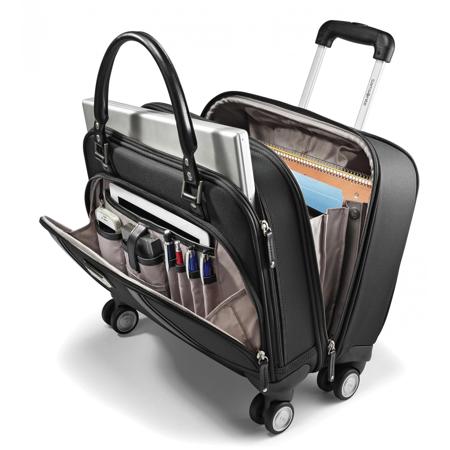 Samsonite Womens Spinner Mobile Office Laptop Case, Black