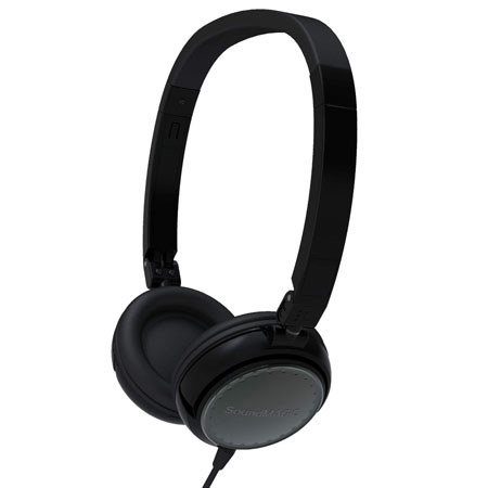 SoundMAGIC P30 Folding Headphones, Black