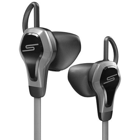SMS Audio BioSport Wired In-Ear Headphones with Heart Monitor and Mic, Black