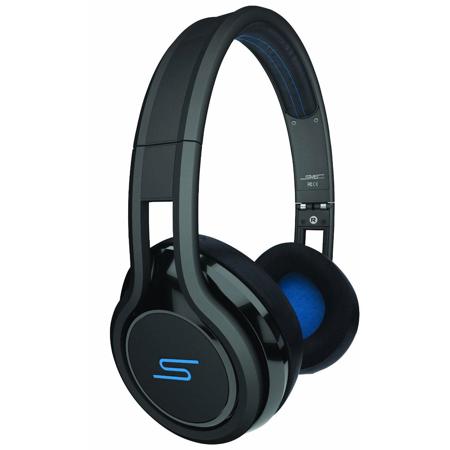 SMS Audio Street by 50 Cent Wired On-Ear Headphones with In-Line Mic, Black