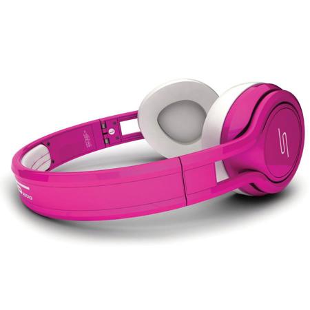 SMS Audio Street by 50 Cent Wired On-Ear Headphones with In-Line Mic, Pink