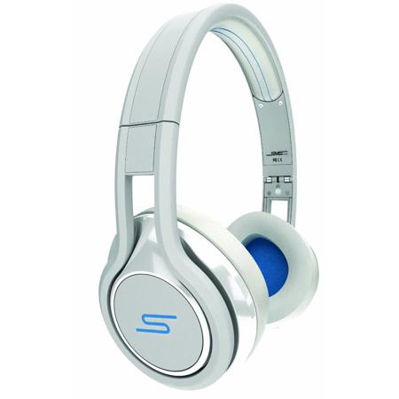 SMS Audio Street by 50 Cent Wired On-Ear Headphones with In-Line Mic, White