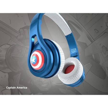SMS Audio Marvel Captain America Wired On-Ear Headphones with Mic