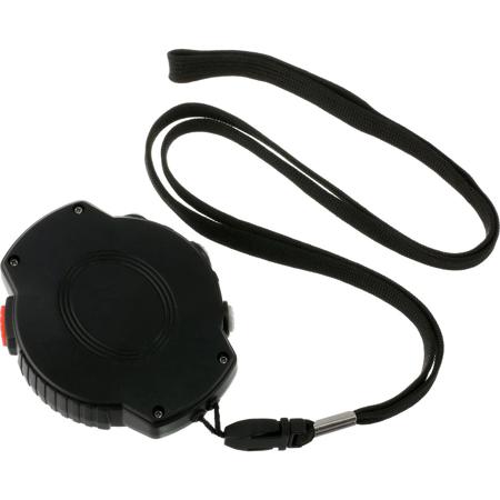 Smith & Wesson Sports Digital Stop Lanyard Pocket Watch, Black/Orange
