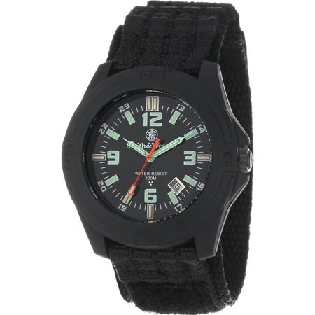 Smith & Wesson Men's Soldier Tritium H3 Rubber Strap Watch, Black