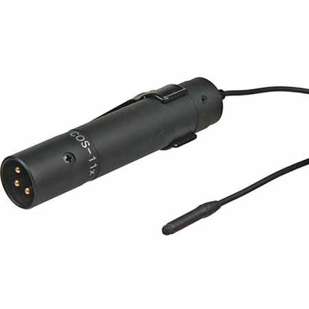 Sanken Audio COS-11x Lavalier Water Resistant Microphone with 48V I/F XLR-M, Black Includes FREE Copy of Vasst Training DVD:"Now Hear This!"Superior Sound for Digital Video $89 Value