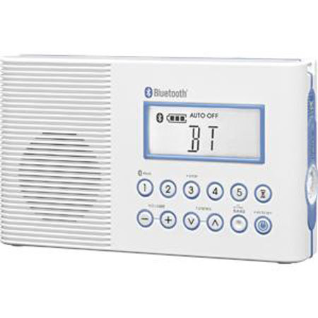 Sangean H-202 FM/AM/Bluetooth Waterproof/ Shower Radio