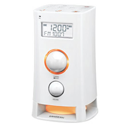 Sangean FM-RDS (RBDS) / AM / Aux-in Digital Tuning Clock Radio, White