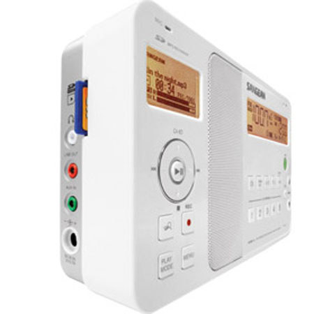 Sangean PR-D8 FM-Stereo/AM Receiver with MP3 Recorder and MP3/WMA Player
