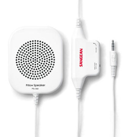 Sangean PS-300 Pillow Speaker with In-Line Volume Control and Amplifier