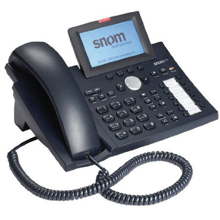 Snom 370 12 Line 47 Keys LED SIP VoIP Phone, Black