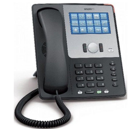 Snom 870 Wireless Touchscreen Phone with PoE, Black