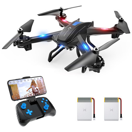 Snaptain S5C Wi-Fi FPV Drone with 720P HD Camera, Black
