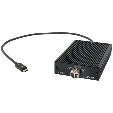 Sonnet Solo10G SFP+ Thunderbolt 3 Adapter with Short-Range SFP+ Transceiver