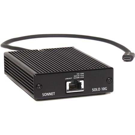 Sonnet Solo 10G Thunderbolt 3 to 10 Gigabit Ethernet Adapter