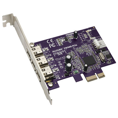 Sonnet FW400AE Allegro 3 Port FireWire 400 PCIe Card