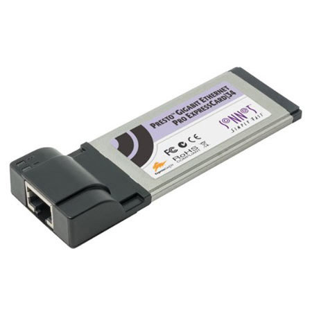Sonnet Presto ExpressCard/34 Gigabit Ethernet Pro Network Adapter Card