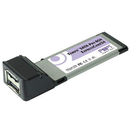 Sonnet Tempo SATA Pro 6GB ExpressCard/34, 2 Ports