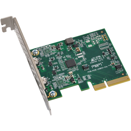 Sonnet Allegro Dual-Port 10Gbs USB-C (USB 3.1 Gen 2) PCIe Adapter Card with 15W Power Per Port