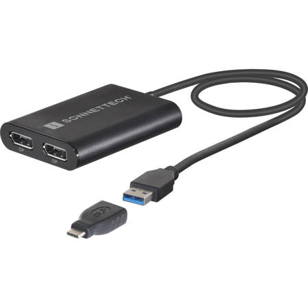 Sonnet DisplayLink USB Type-A to Dual DisplayPort Adapter for M1 Macs