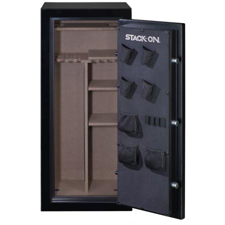 Stack-On 24 Gun Safe with Electronic Lock, Matte Black