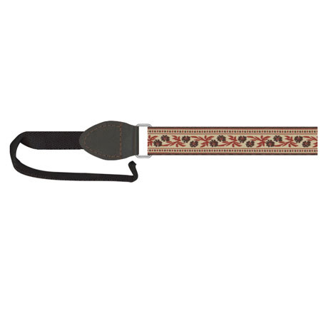 Souldier Petunia 1" Camera Strap - Brown/Coral/Tan