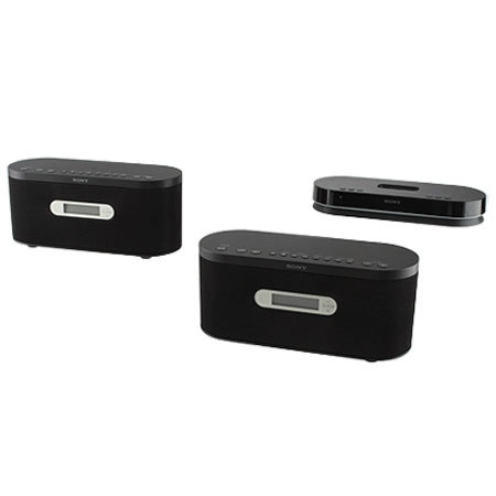 Sony AIR-SA20PK S-AIRPLAY Music System with S-AIR iPod Dock & Two Wireless Receiver Speakers