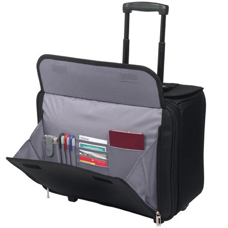 Solo Bags Solo B151-4 CheckFast 17" Rolling Laptop Catalog Case, Black