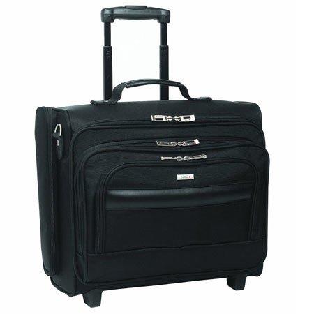 Solo Bags Solo B64-4 15.6" CheckFast Rolling Laptop Overnighter, Black