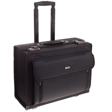 Solo B78-4 15.6" Rolling Laptop Catalog Case, Black