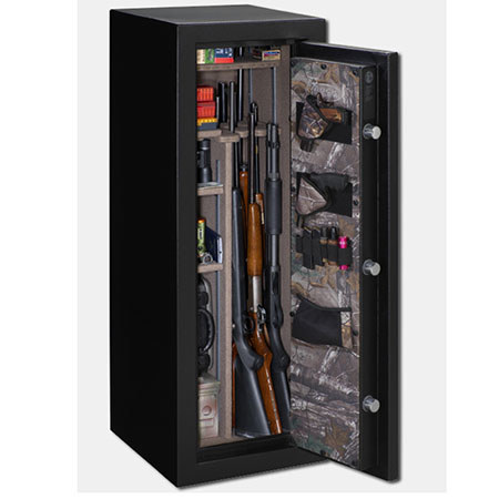 Stack-On BC-18-MB-E-S 18-Gun Safe with Electronic Lock & Door Storage
