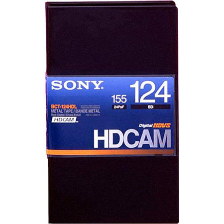 Sony BCT124HDL HDCAM 124 Minute Video Tape, Large