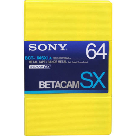 Sony BCT64SXLA Betacam SX 64 Minute Video Tape, Large