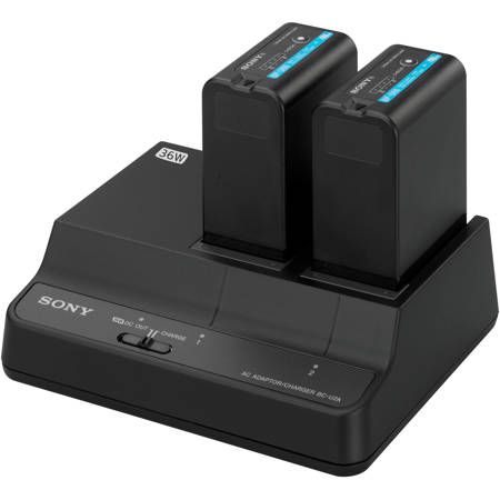 Sony BC-U2A Dual-Bay Charger/AC Adapter for BP-U90/U60/U60T/U30