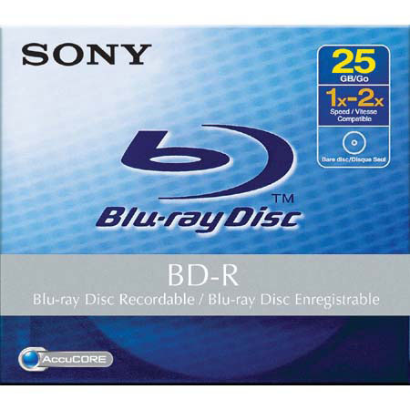 Sony BNR25RH Blu-ray 25GB BD-R Recordable Disc Media