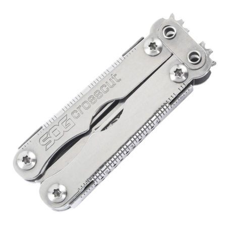 SOG CrossCut 2.5" Multi-Tool and Nylon Sheath, Satin Finish