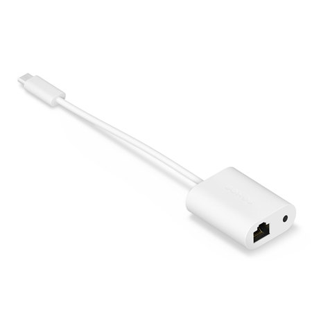 Sonos 3.5mm + Ethernet to USB-C Adapter, White