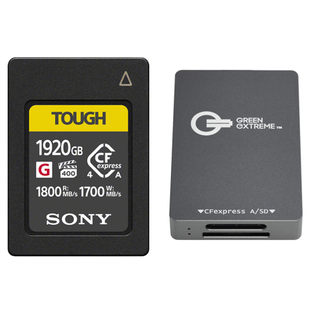 Sony CEA-G Series TOUGH 1920GB CFexpress Type-A Memory Card with Reader