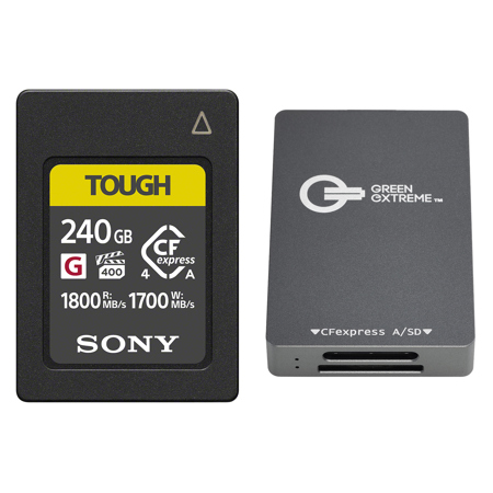 Sony CEA-G Series TOUGH 240GB CFexpress Type-A Memory Card with Reader