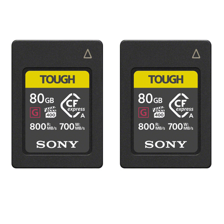 Sony 2 Pack TOUGH 80GB CFexpress Type A Memory Card