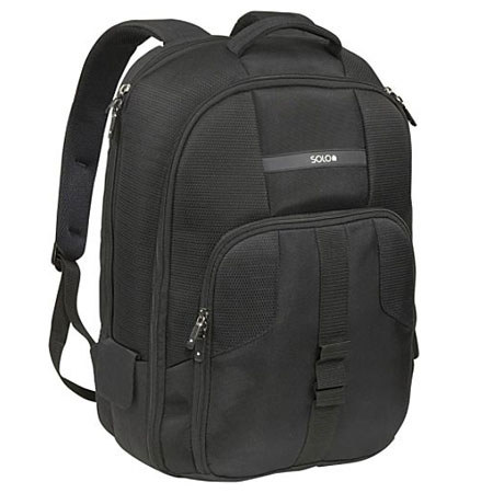 Solo CLA7054 17.3" Polyester Laptop Backpack, Black