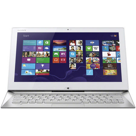 Sony VAIO Duo Series 13 13.3" Touchscreen Convertible Laptop, 4GB RAM, White