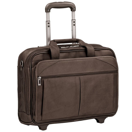 Solo D529-3 15.6" Rolling Laptop Case, Espresso