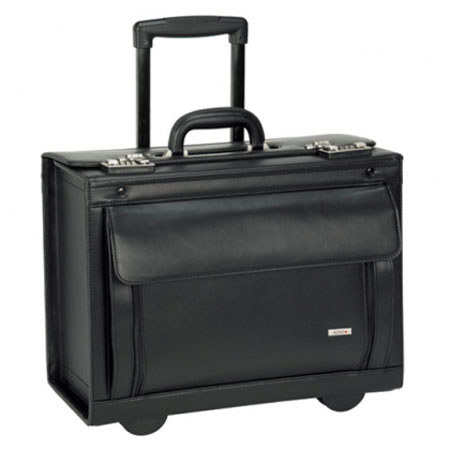 Solo D978-4 16" Rolling Laptop Catalog Case, Black